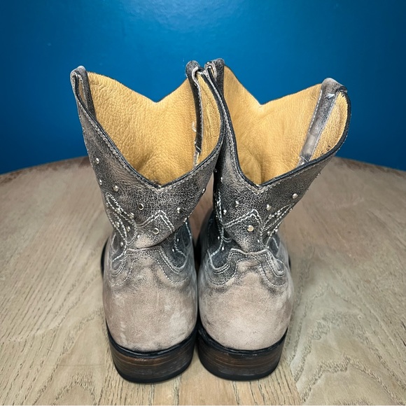 Miz Mooz Cozumel Leather Studded Western Ankle Slouchy Cowboy Boots Women’s 10 - Picture 3 of 9